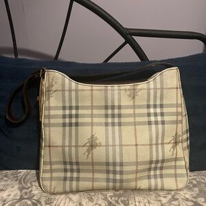 Vintage Burberrys Haymarket Check Hobo Bag